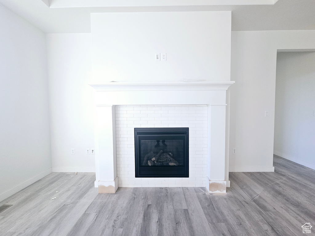 Room details with hardwood / wood-style floors