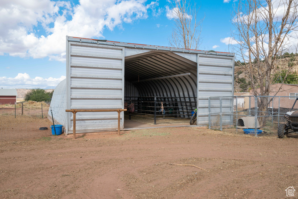 View of outbuilding