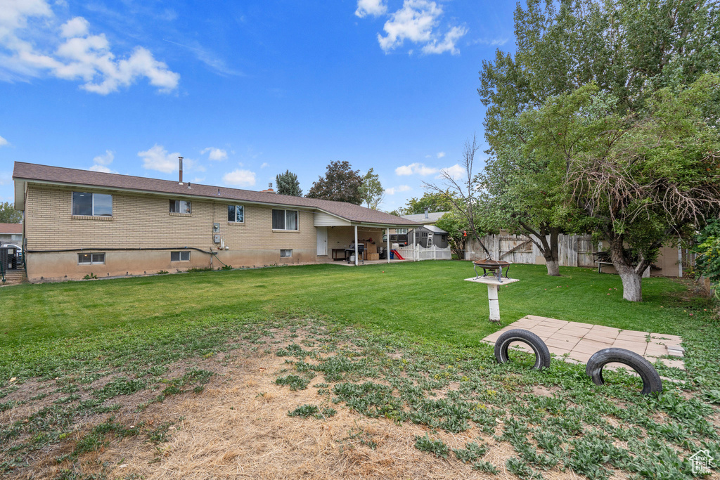 View of yard featuring a patio area