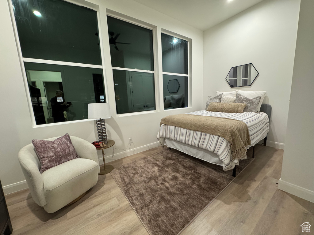 Bedroom featuring hardwood / wood-style floors