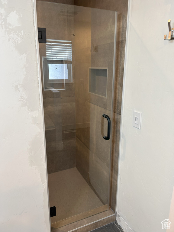 Full bath with a stall shower