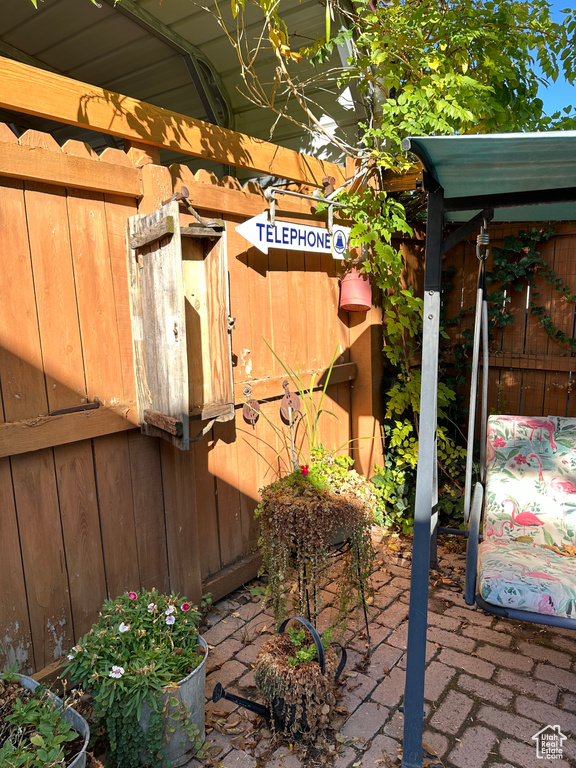 View of patio