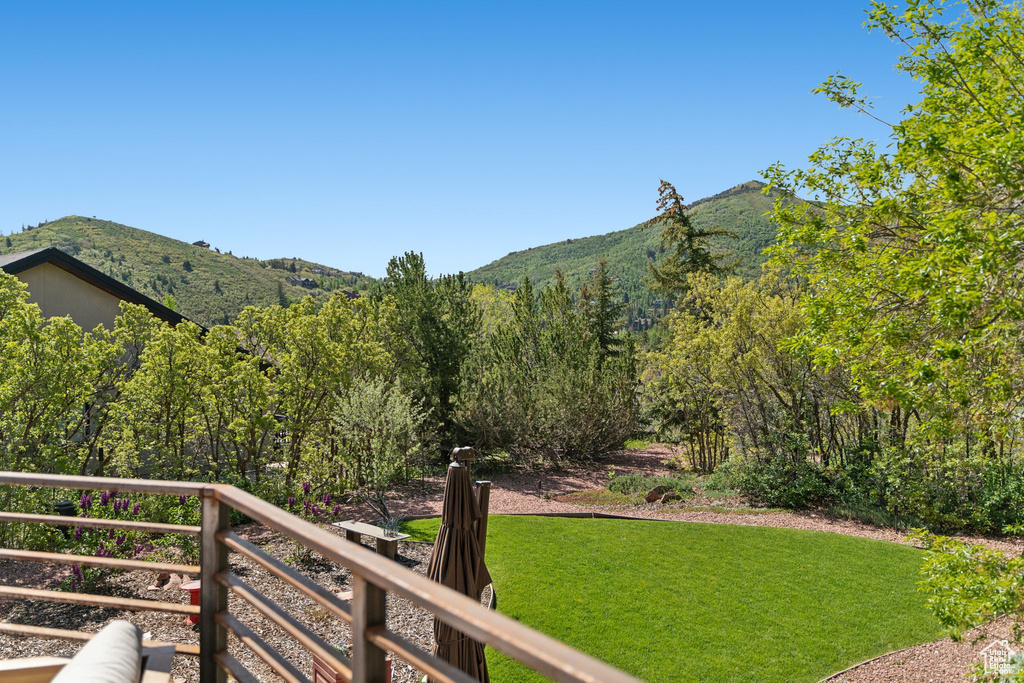 View of mountain background