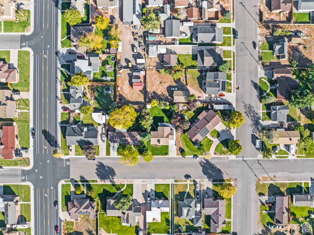 Birds eye view of property