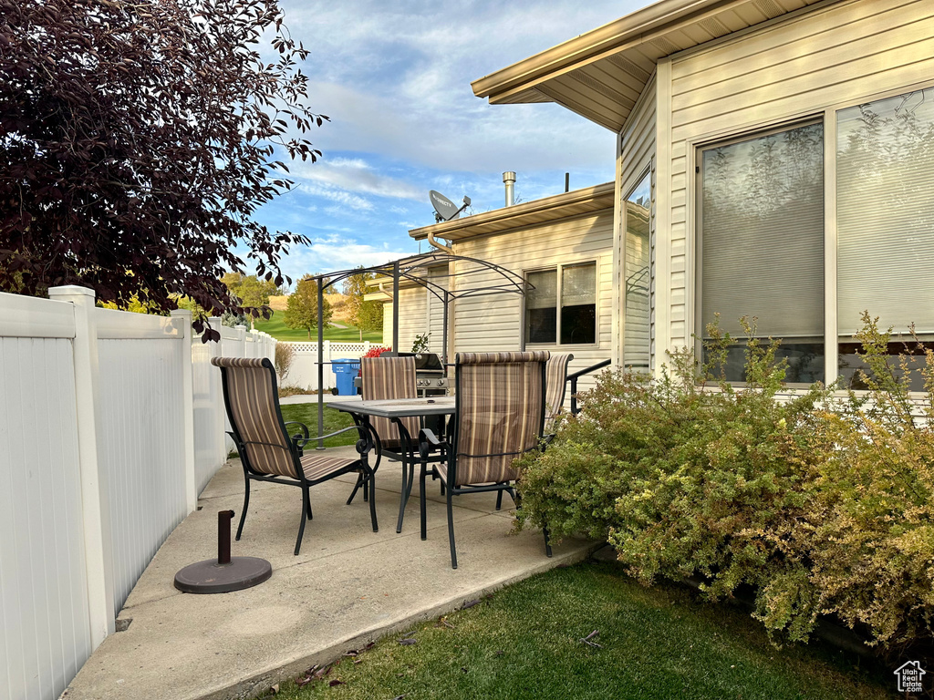 View of patio