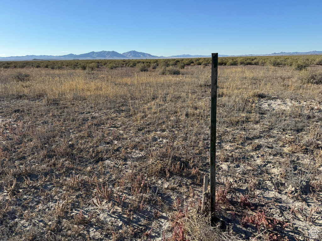 View of mountain feature with a rural view