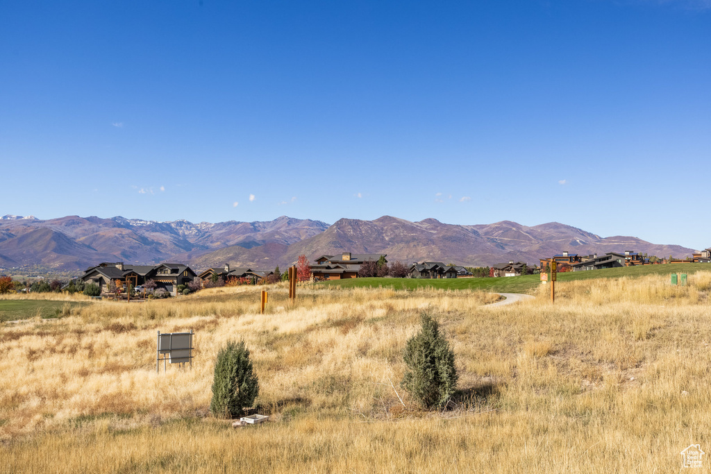 Mountain view with a rural view