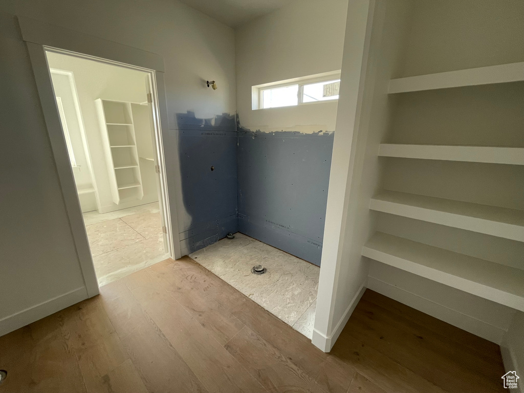 Bathroom featuring hardwood / wood-style floors