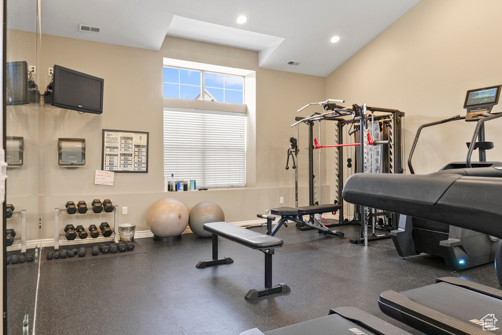 View of workout room