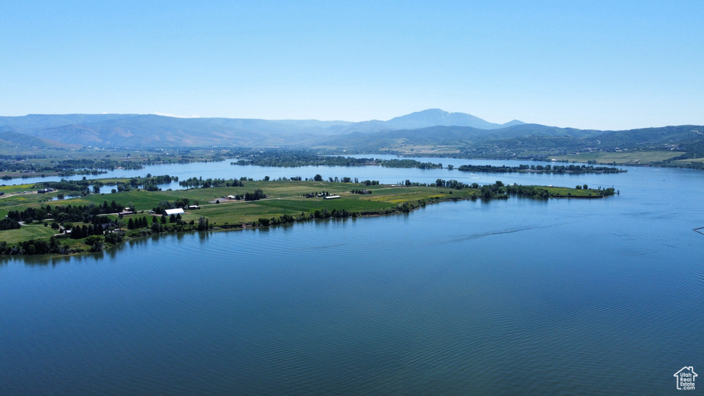 Water view featuring a mountain view