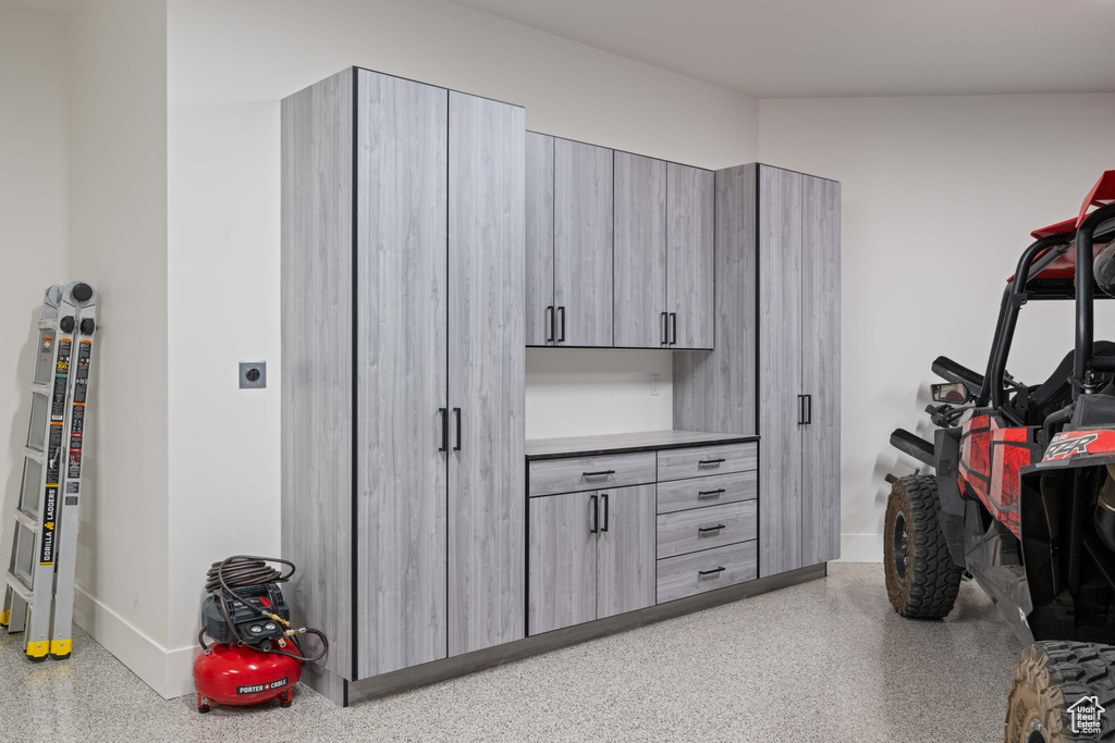 Spacious closet featuring vaulted ceiling