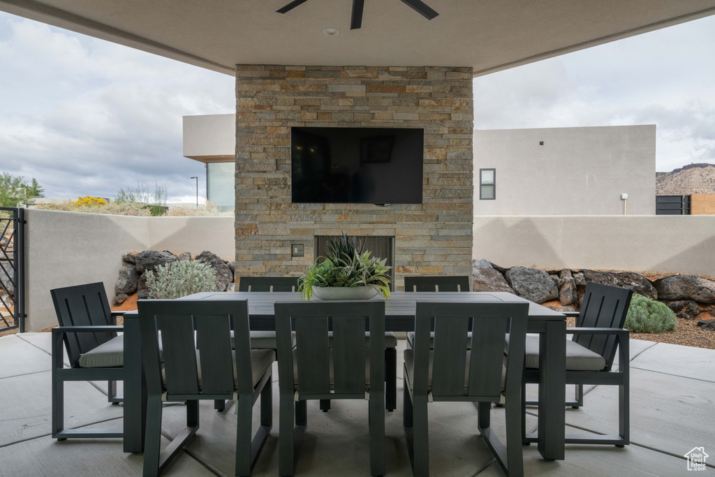 View of patio