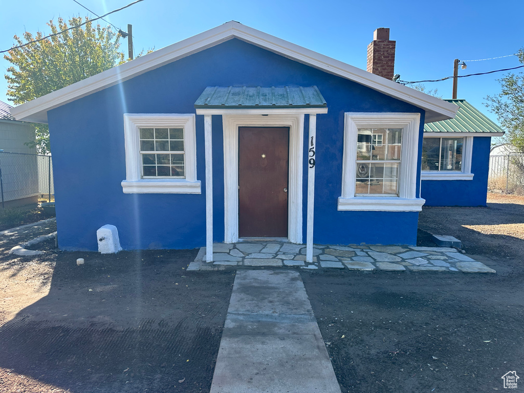 View of bungalow