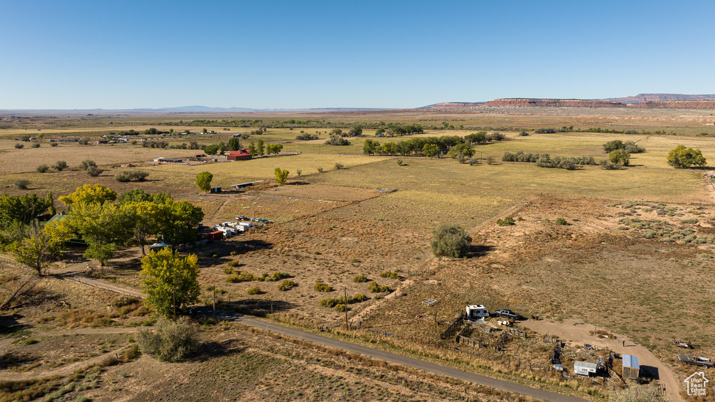 Drone / aerial view featuring a rural view