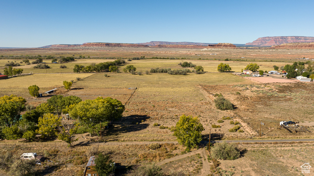 View of mountain feature with a rural view