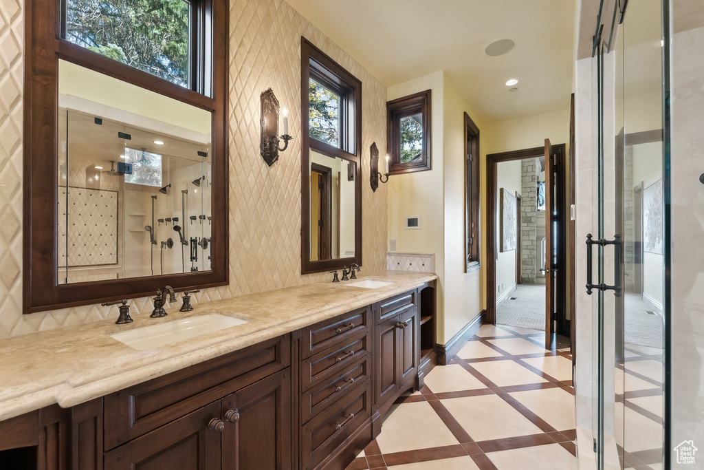 Bathroom featuring vanity