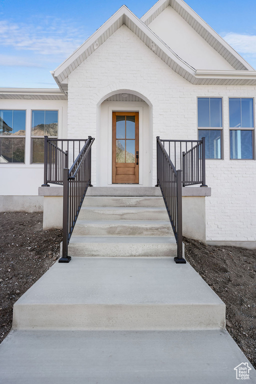 View of entrance to property