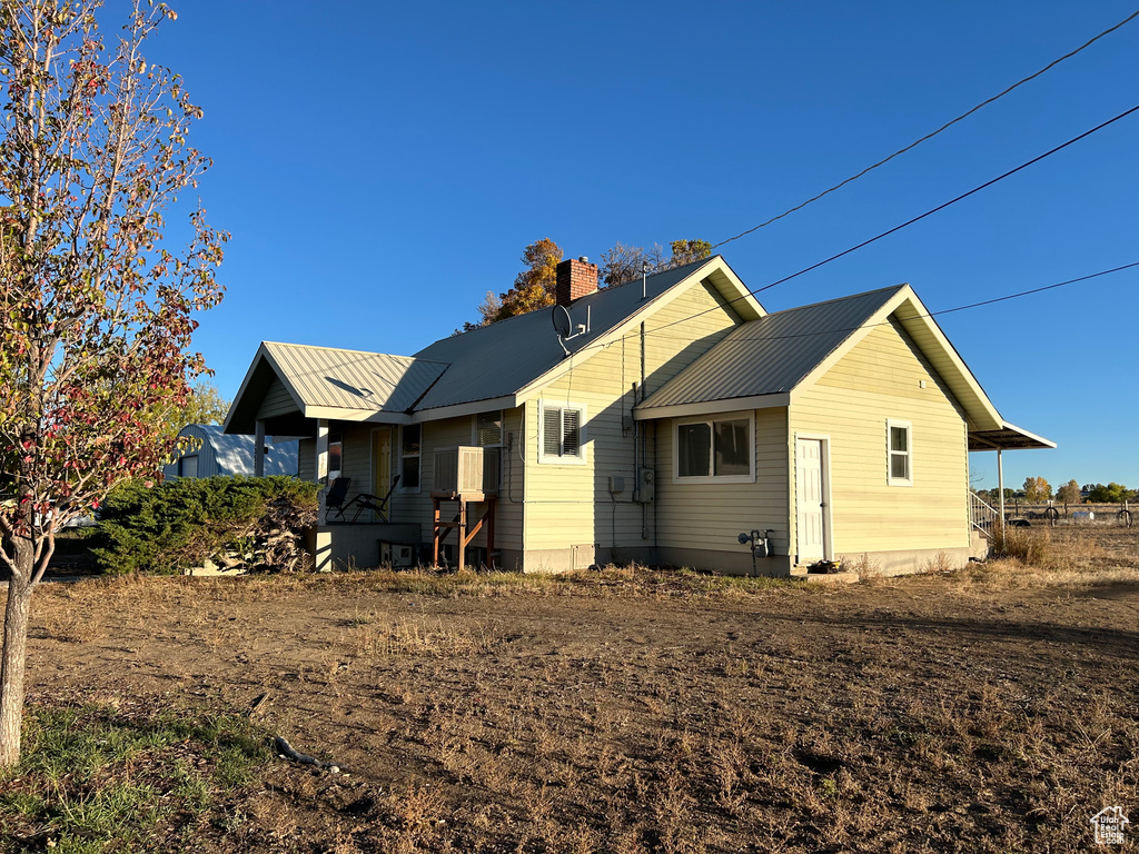 View of back of property