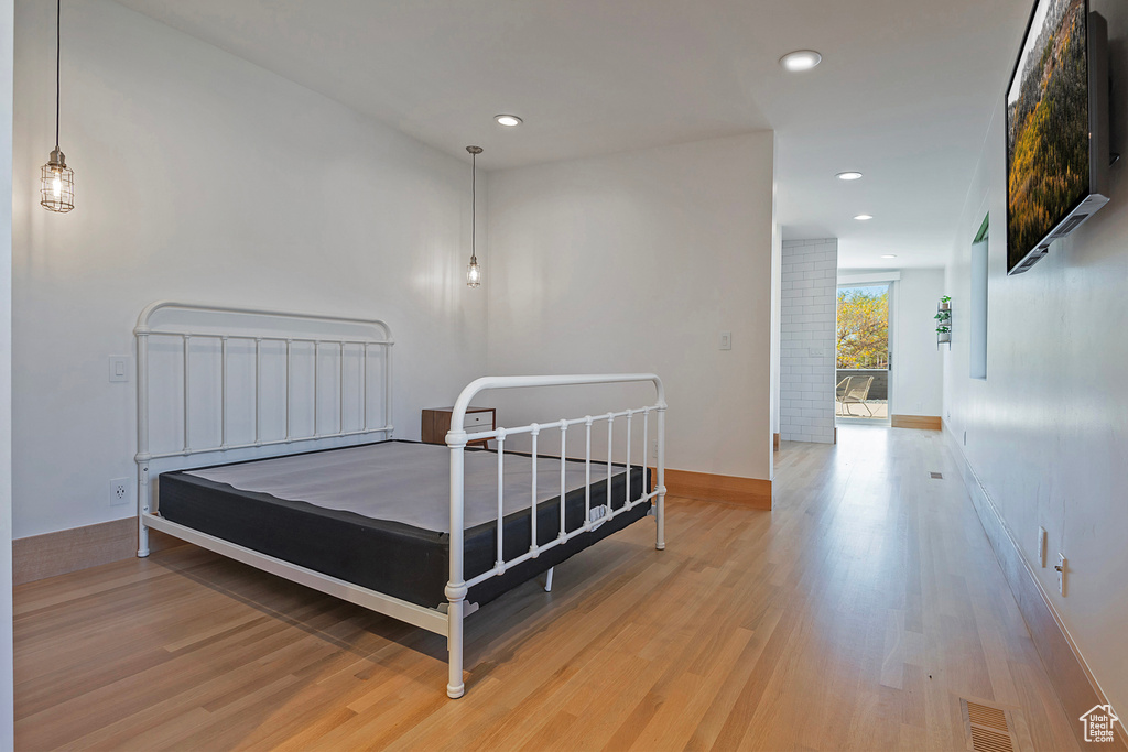 Bedroom featuring hardwood / wood-style floors