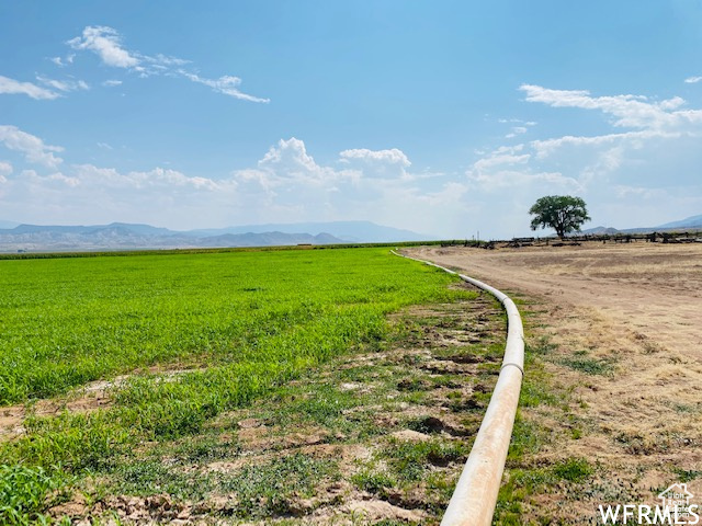 View of road with a mountain view and a rural view