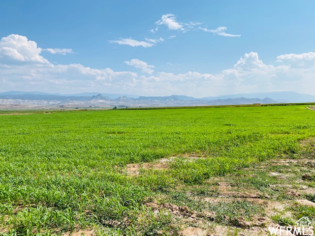 View of landscape with a mountain view and a rural view