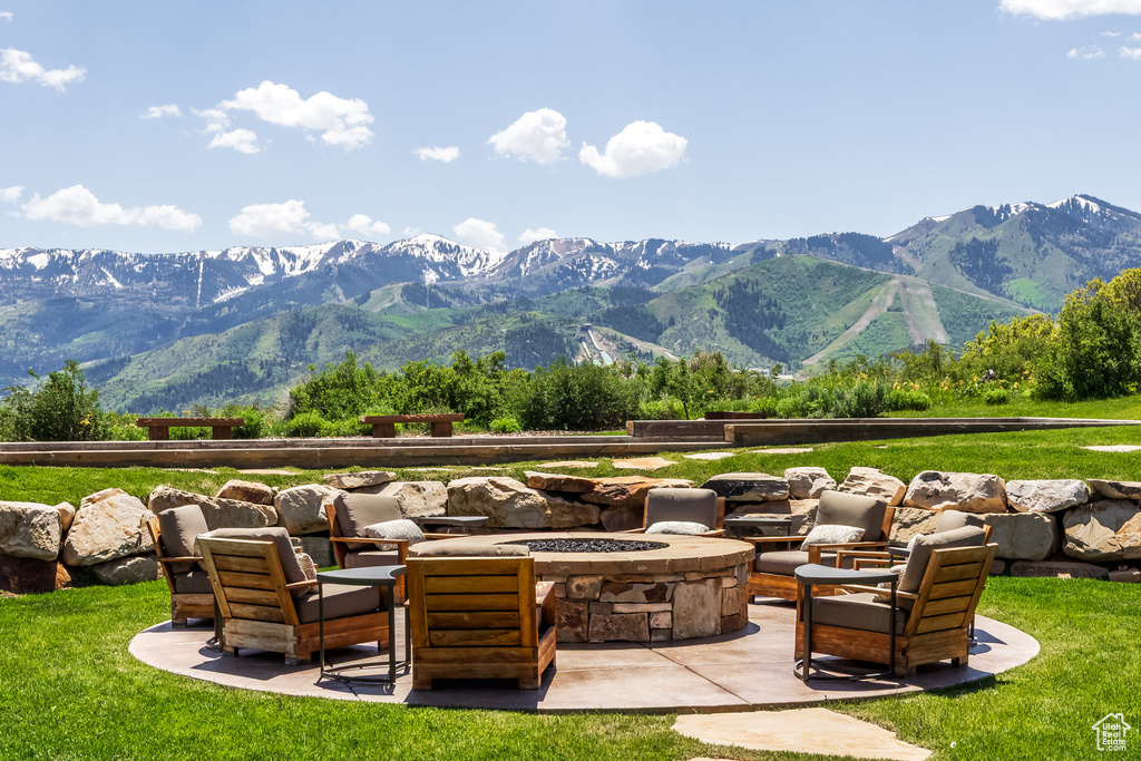 View of mountain backdrop