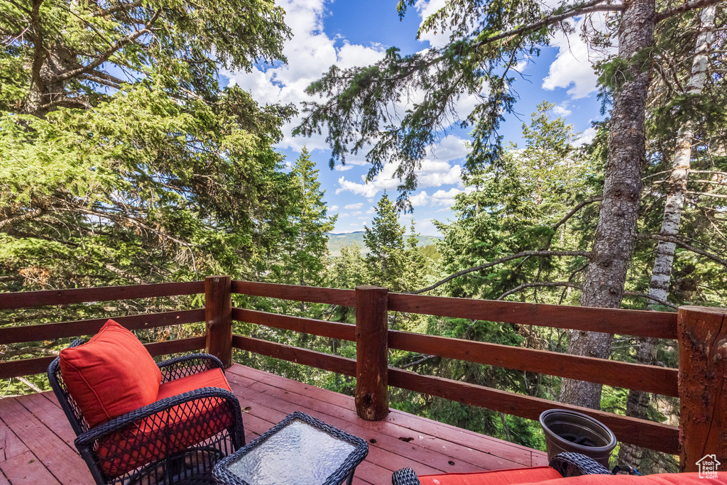 View of deck