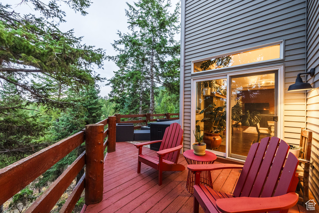 View of deck