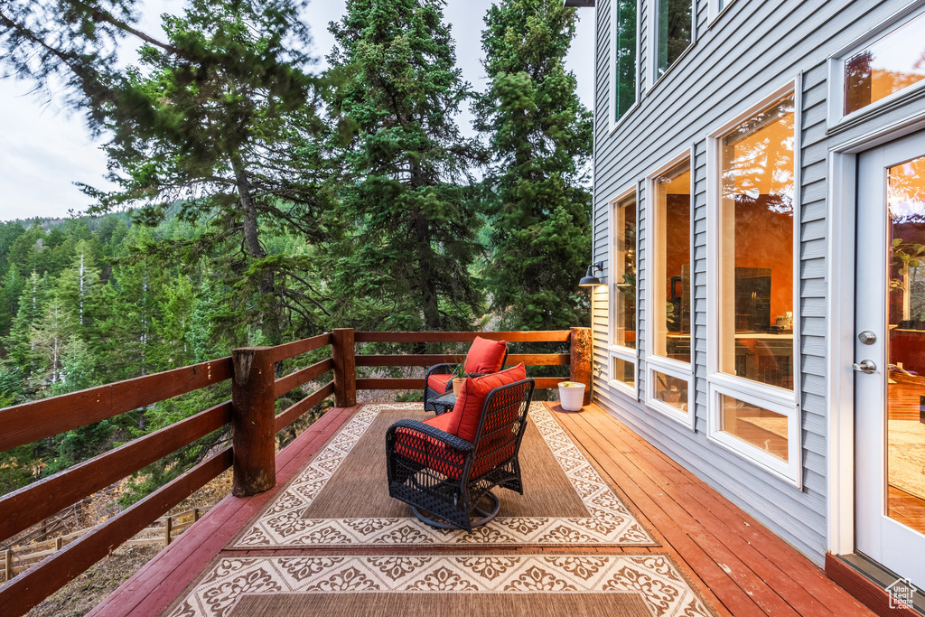 View of deck