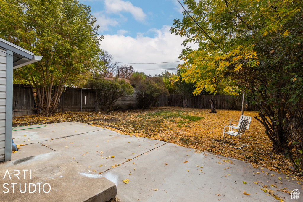 View of yard featuring a patio area