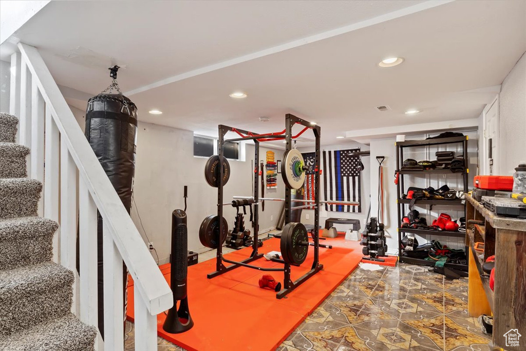 View of workout area