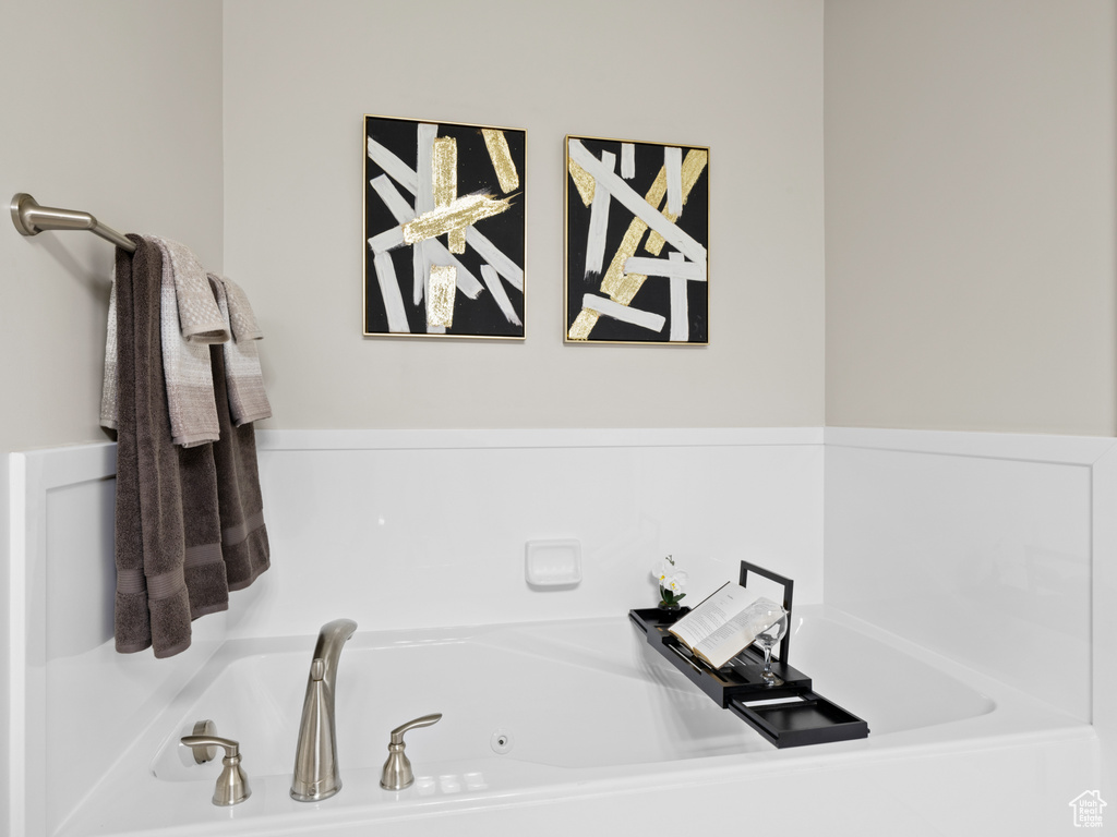 Bathroom with a tub to relax in