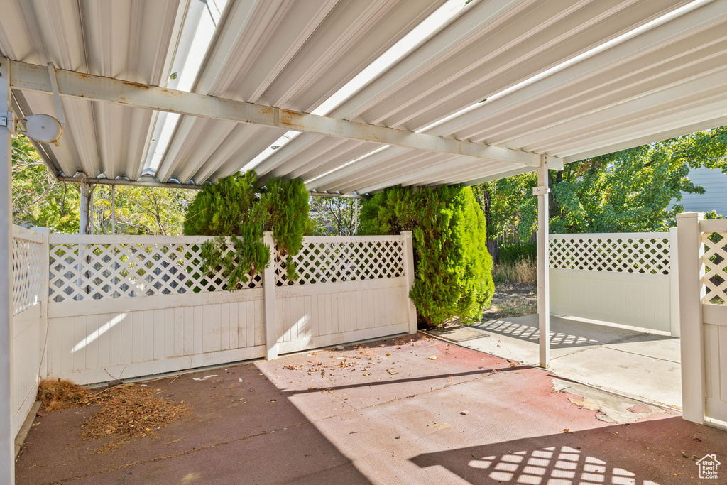 View of patio