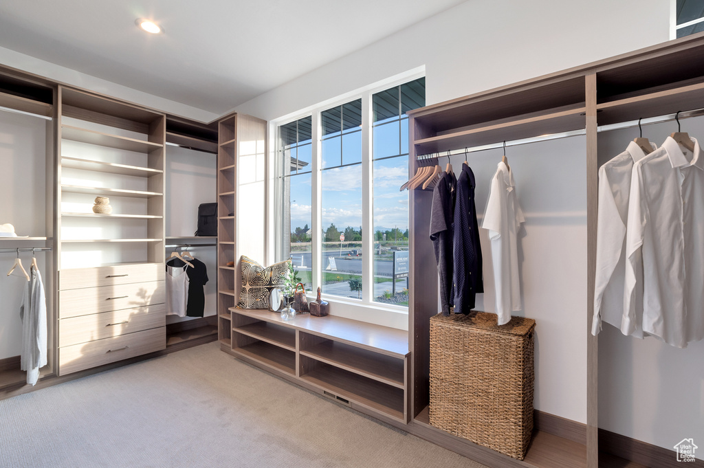 View of spacious closet