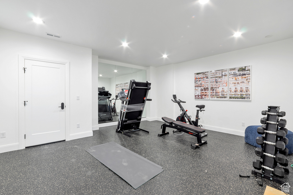 View of exercise room