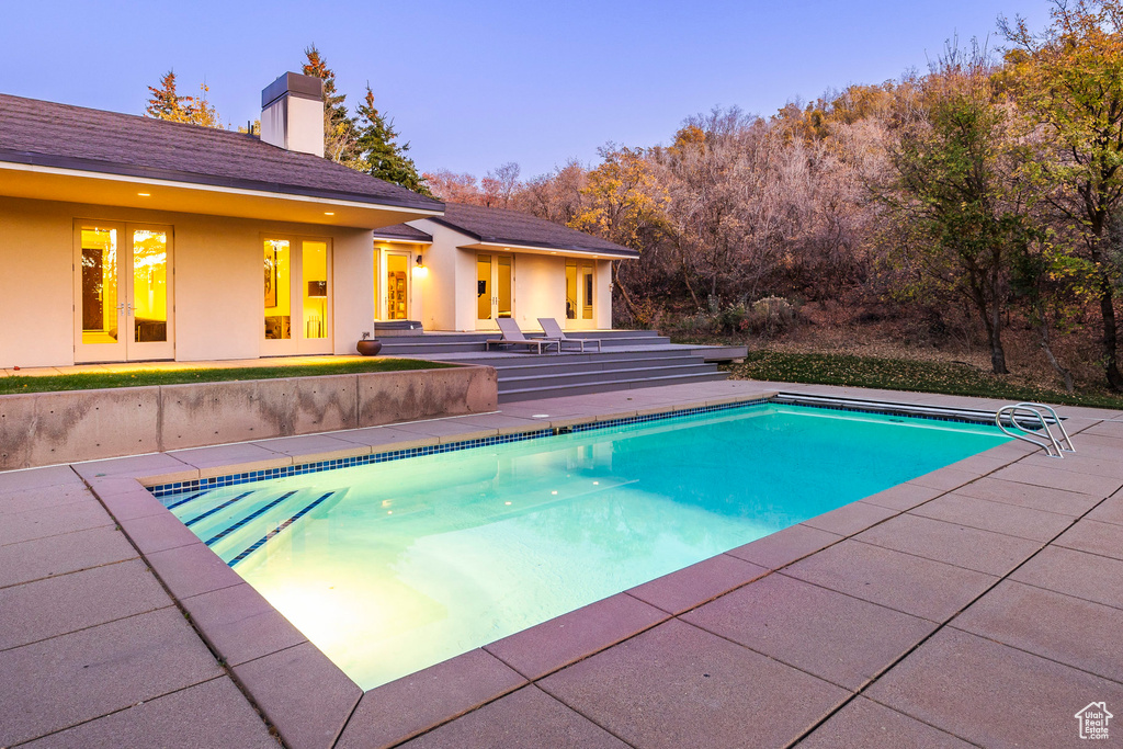 View of pool with a patio area