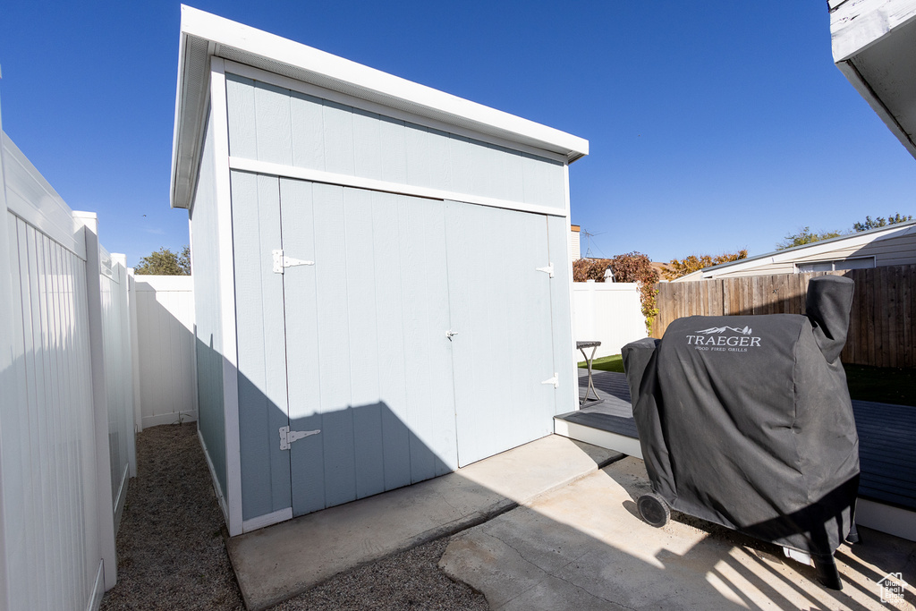 View of outbuilding