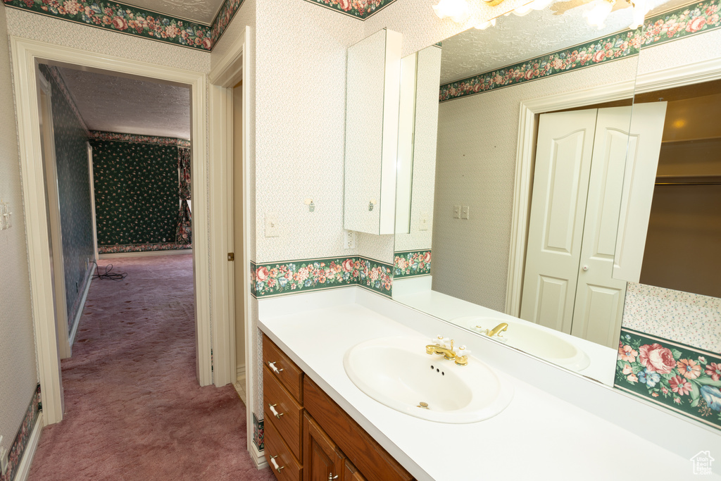 Bathroom featuring vanity