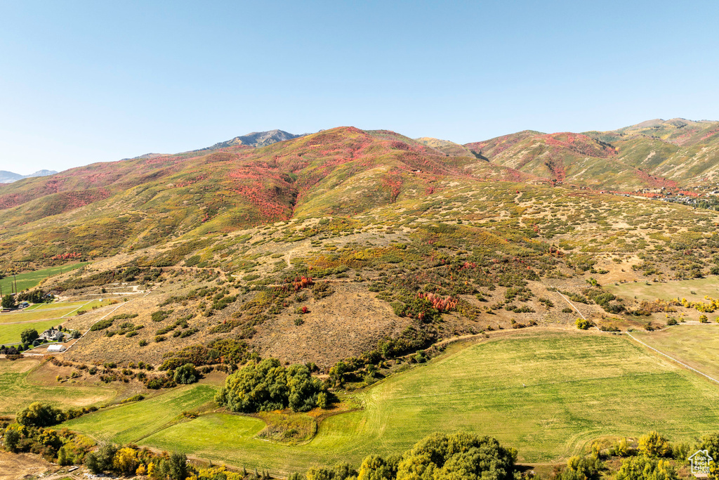 View of mountain feature featuring a rural view