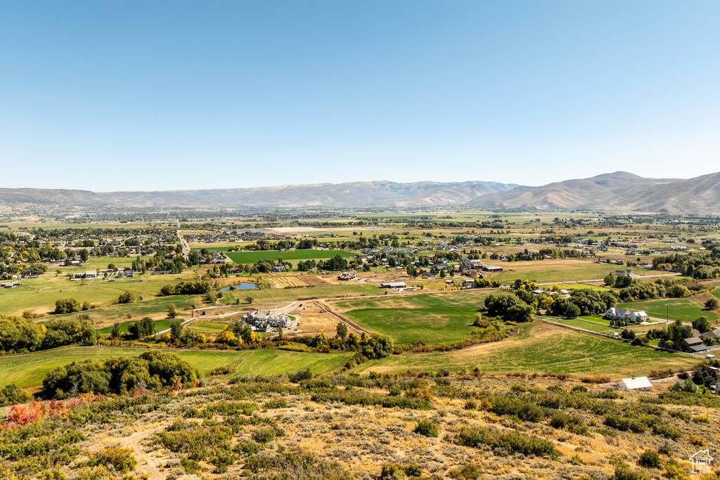 Mountain view featuring a rural view