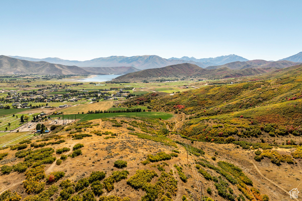 Mountain view with a water view