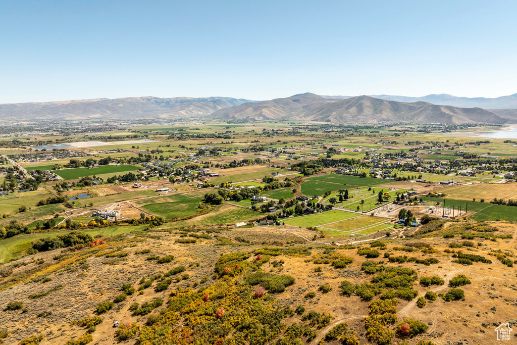 Mountain view featuring a rural view