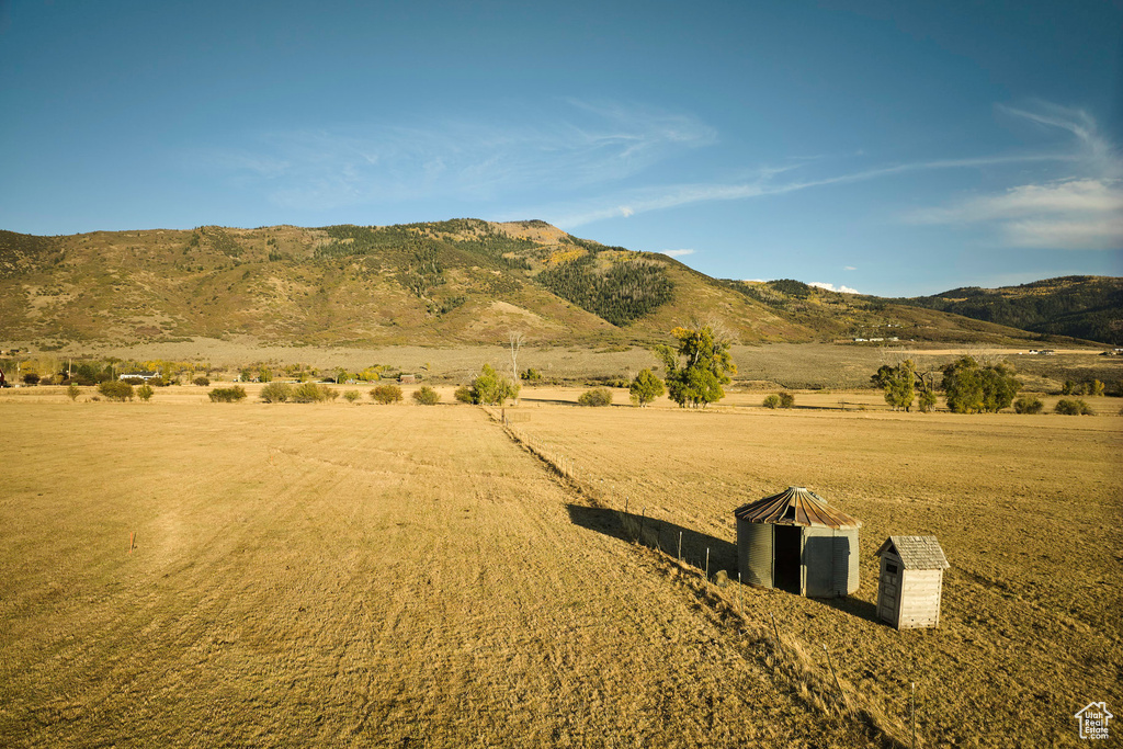 Property view of mountains featuring a rural view