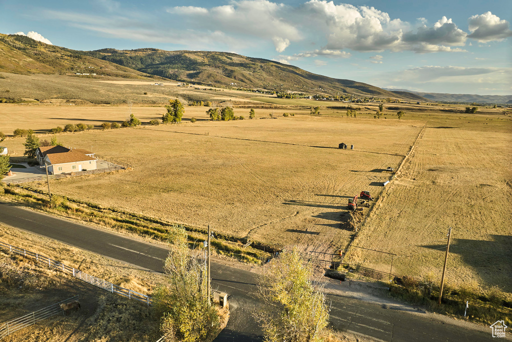 Property view of mountains featuring a rural view