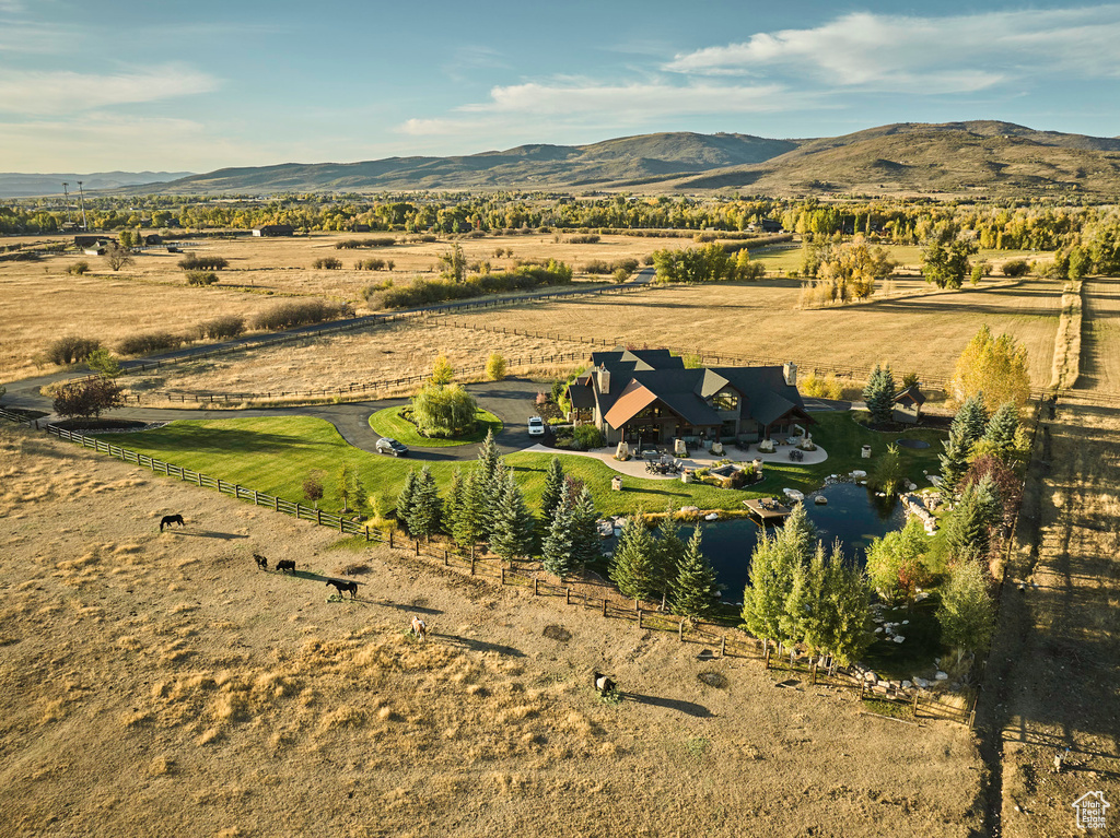 Property view of mountains featuring a rural view