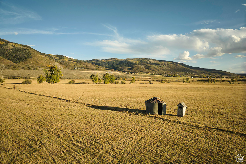 View of mountain feature featuring a rural view