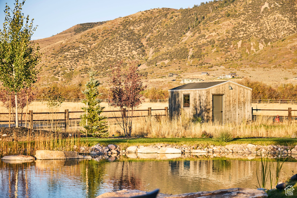 Property view of water featuring a mountain view