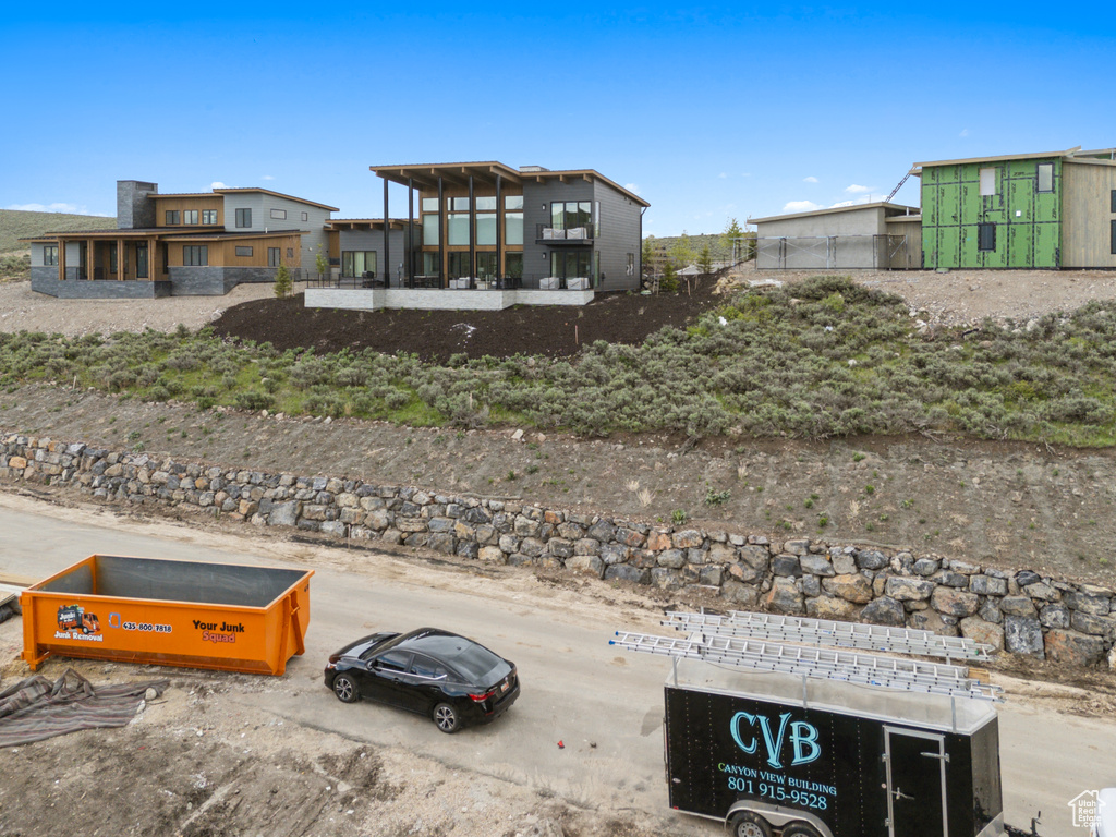 View of back of property