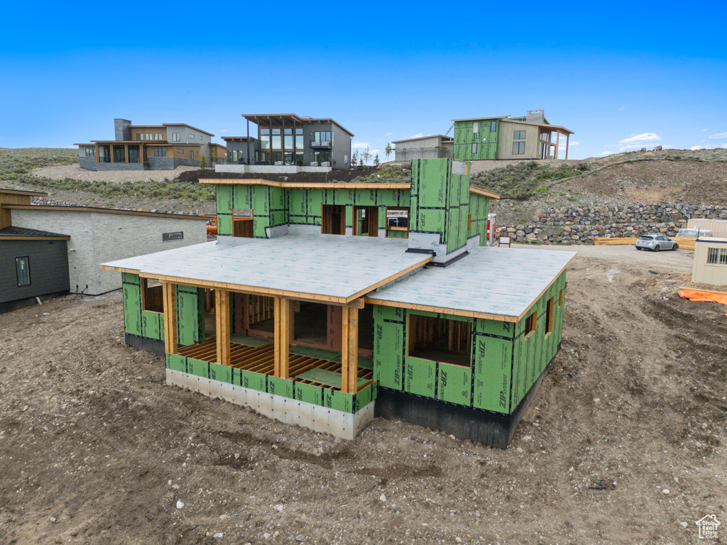 View of back of property