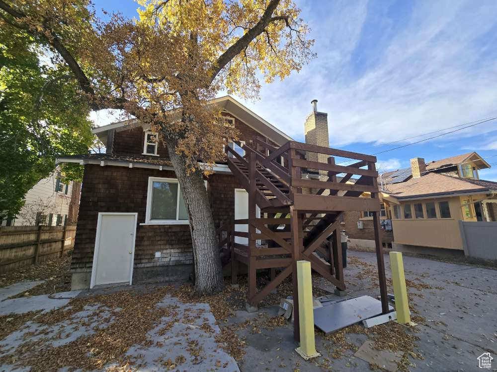 View of back of property